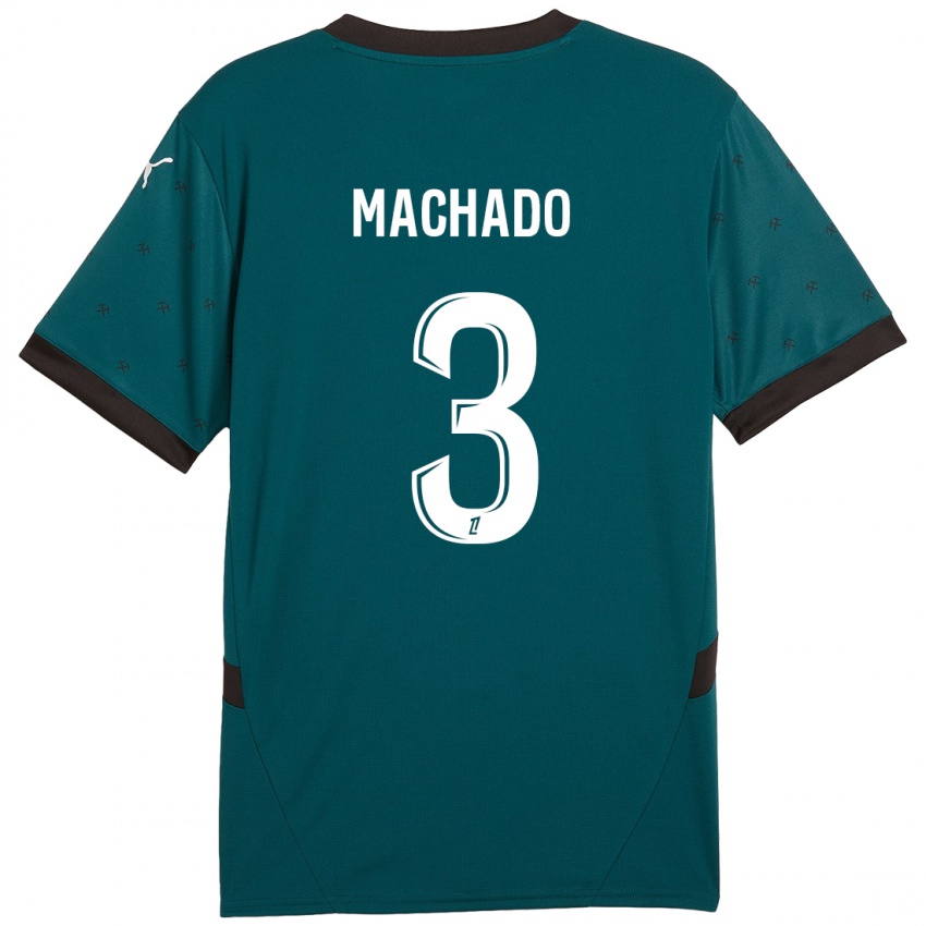 Niño Camiseta Deiver Machado #3 Verde Oscuro 2ª Equipación 2024/25 La Camisa Perú