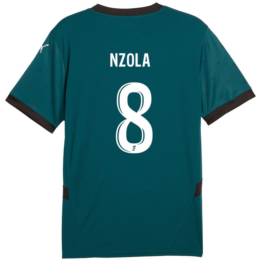 Niño Camiseta M'bala Nzola #8 Verde Oscuro 2ª Equipación 2024/25 La Camisa Perú