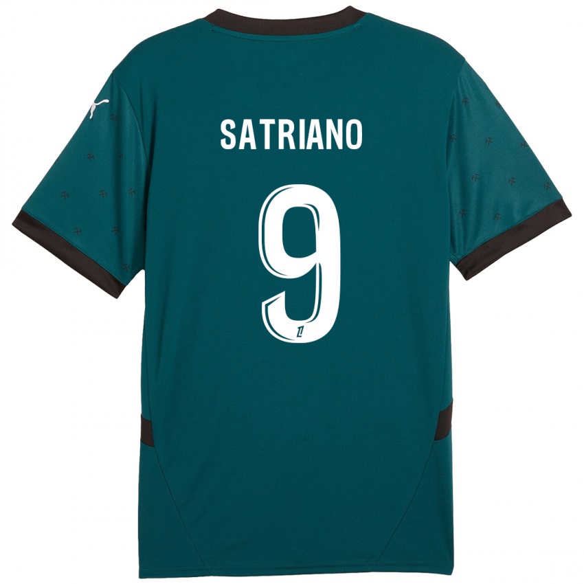 Niño Camiseta Martín Satriano #9 Verde Oscuro 2ª Equipación 2024/25 La Camisa Perú