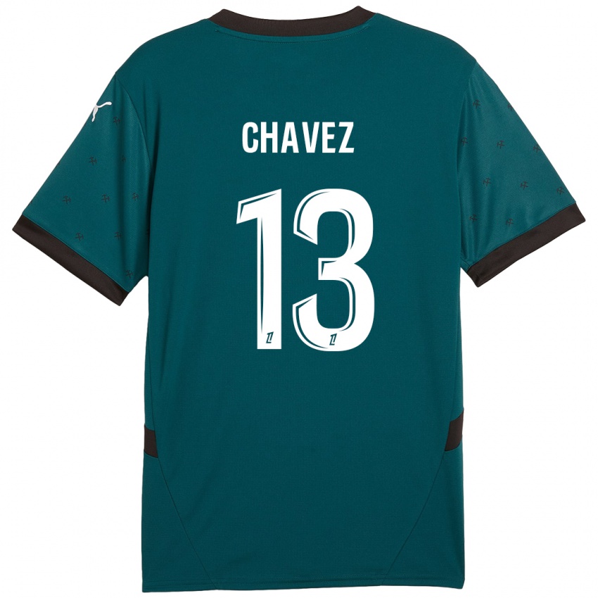 Niño Camiseta Jhoanner Chávez #13 Verde Oscuro 2ª Equipación 2024/25 La Camisa Perú