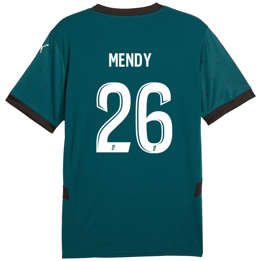 Niño Camiseta Nampalys Mendy #26 Verde Oscuro 2ª Equipación 2024/25 La Camisa Perú