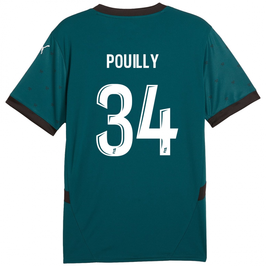 Niño Camiseta Tom Pouilly #34 Verde Oscuro 2ª Equipación 2024/25 La Camisa Perú