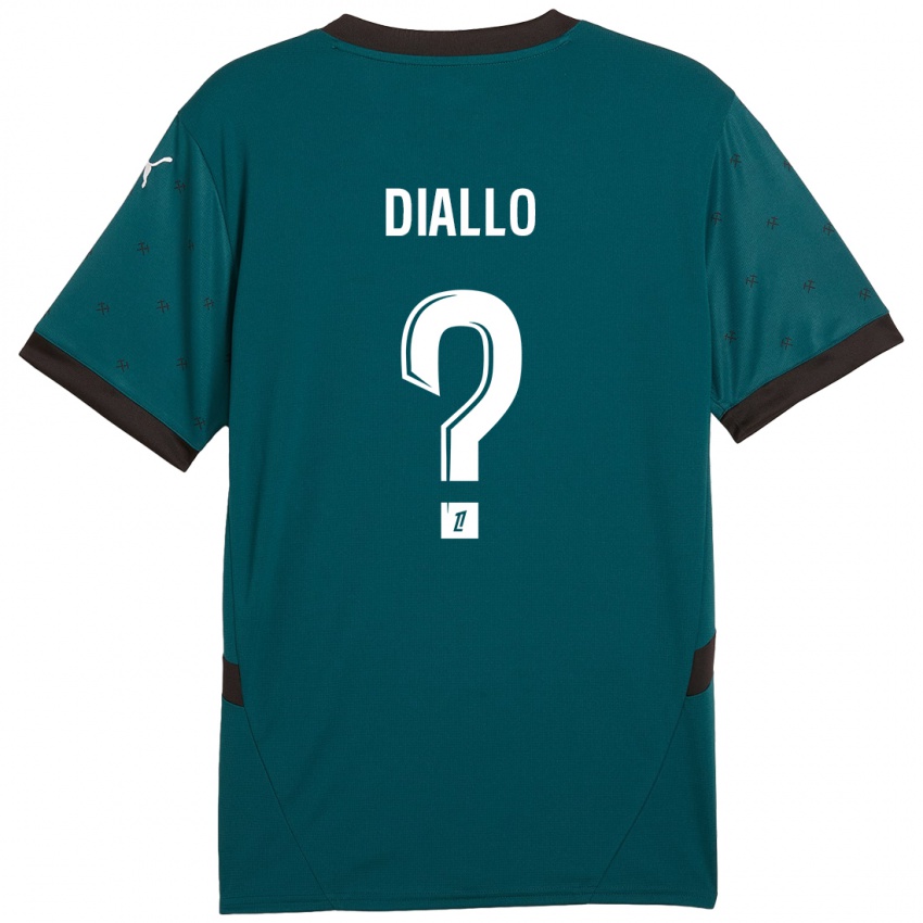 Niño Camiseta Alpha Diallo #0 Verde Oscuro 2ª Equipación 2024/25 La Camisa Perú