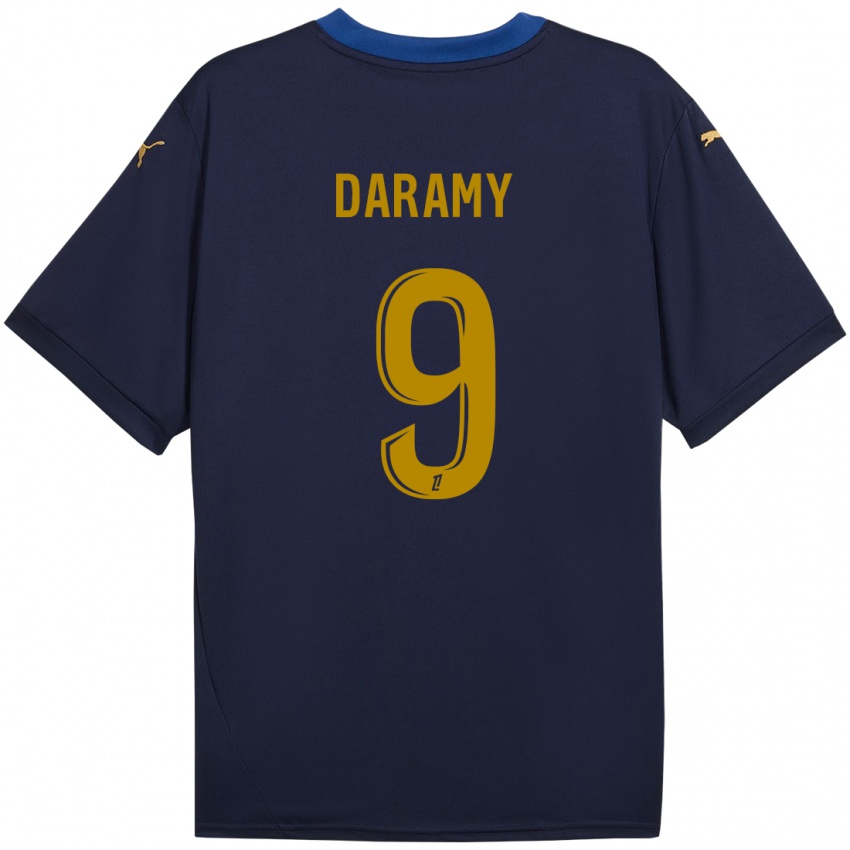 Niño Camiseta Mohamed Daramy #9 Azul Marino Dorado 2ª Equipación 2024/25 La Camisa Perú