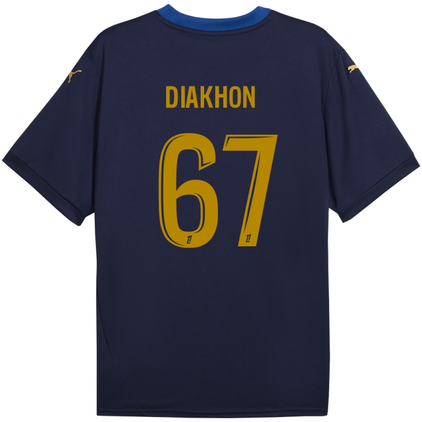 Niño Camiseta Mamadou Diakhon #67 Azul Marino Dorado 2ª Equipación 2024/25 La Camisa Perú