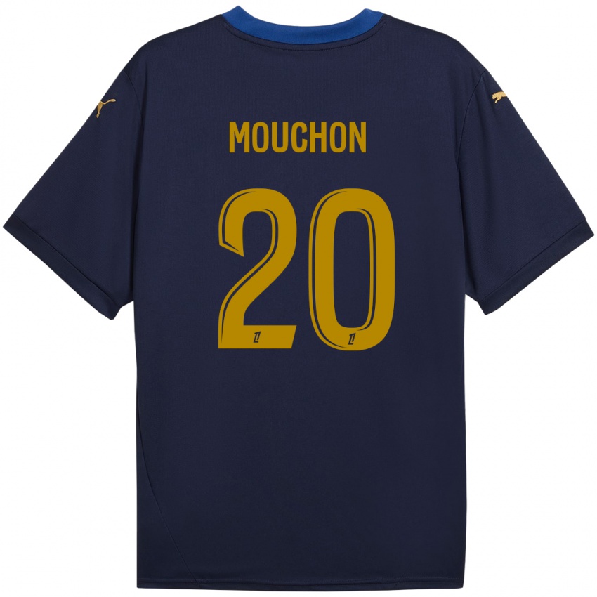 Niño Camiseta Noemie Mouchon #20 Azul Marino Dorado 2ª Equipación 2024/25 La Camisa Perú