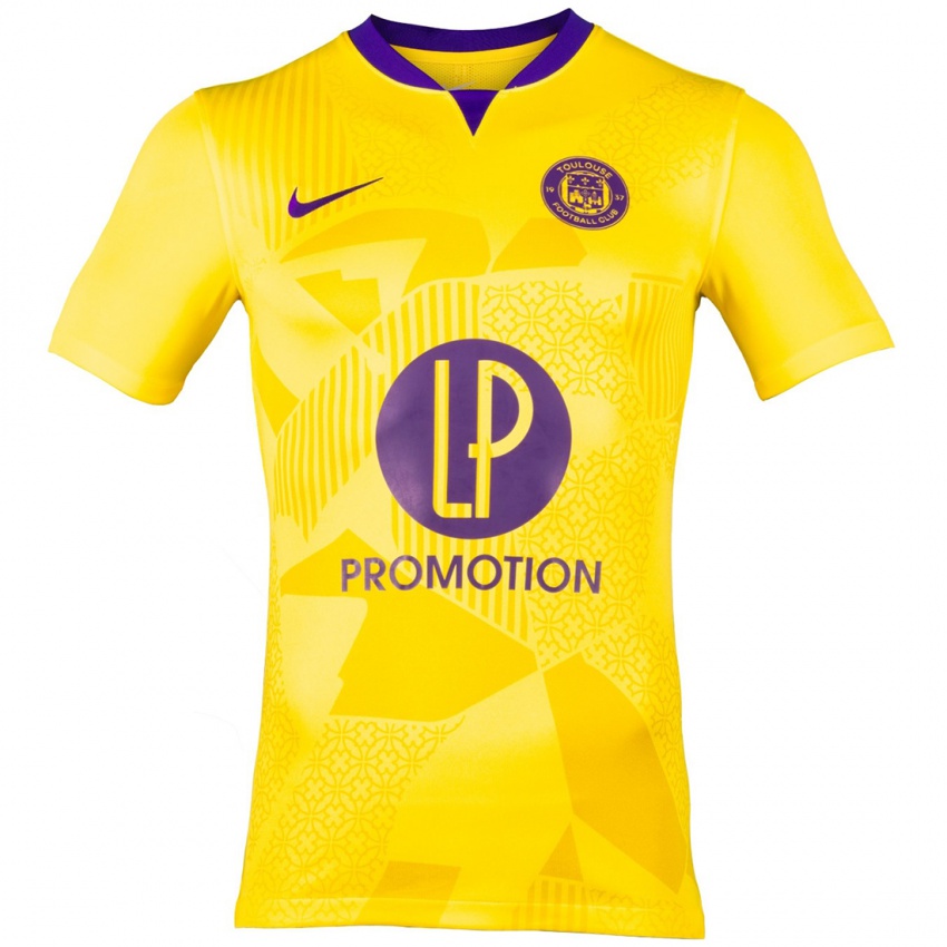 Niño Camiseta Djibril Sidibé #19 Amarillo Morado 2ª Equipación 2024/25 La Camisa Perú