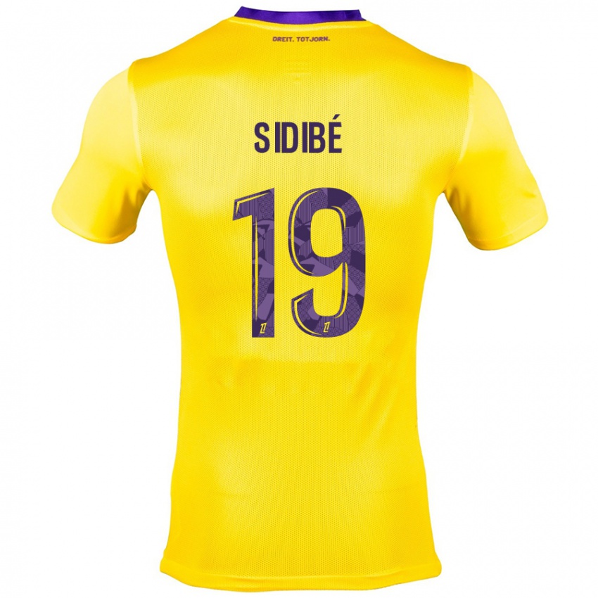 Niño Camiseta Djibril Sidibé #19 Amarillo Morado 2ª Equipación 2024/25 La Camisa Perú