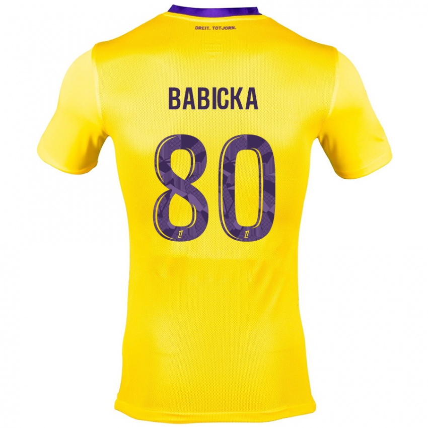 Niño Camiseta Shavy Babicka #80 Amarillo Morado 2ª Equipación 2024/25 La Camisa Perú