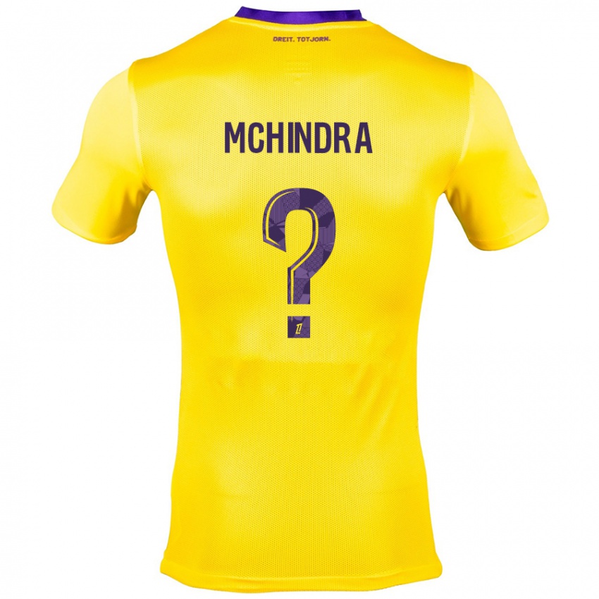 Niño Camiseta Naime Said Mchindra #0 Amarillo Morado 2ª Equipación 2024/25 La Camisa Perú