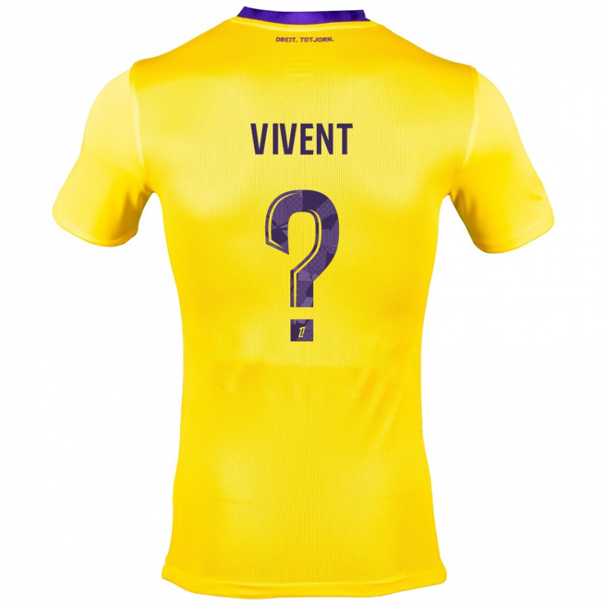 Niño Camiseta Sacha Vivent #0 Amarillo Morado 2ª Equipación 2024/25 La Camisa Perú