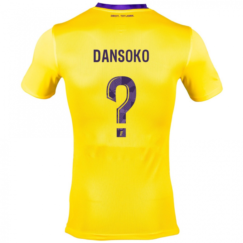 Niño Camiseta Mohamed Dansoko #0 Amarillo Morado 2ª Equipación 2024/25 La Camisa Perú