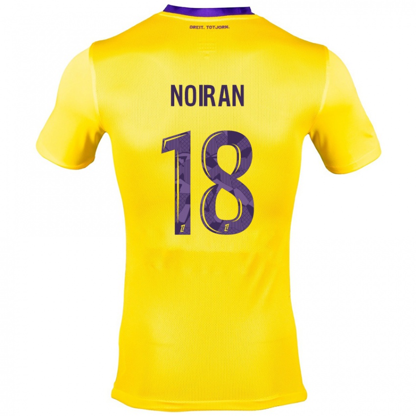 Niño Camiseta Clara Noiran #18 Amarillo Morado 2ª Equipación 2024/25 La Camisa Perú