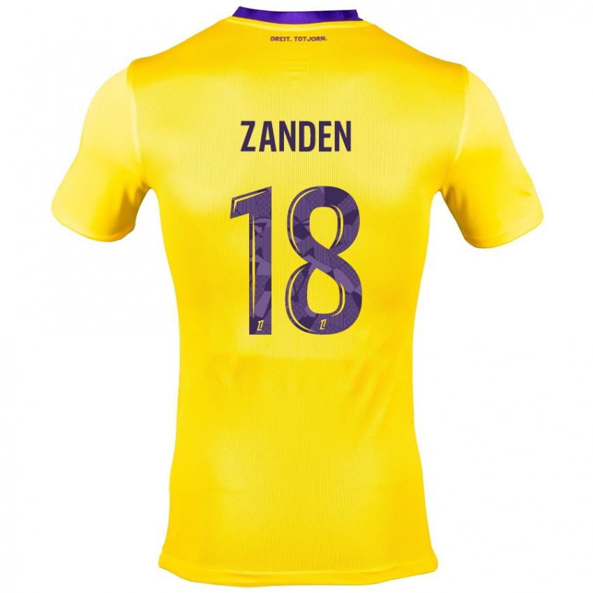 Niño Camiseta Oliver Zandén #18 Amarillo Morado 2ª Equipación 2024/25 La Camisa Perú