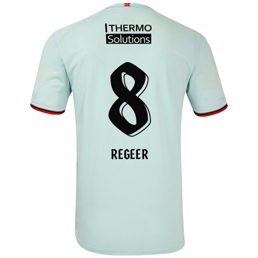 Niño Camiseta Youri Regeer #8 Verde Claro 2ª Equipación 2024/25 La Camisa Perú