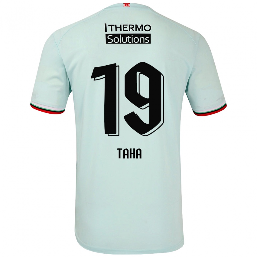 Niño Camiseta Younes Taha #19 Verde Claro 2ª Equipación 2024/25 La Camisa Perú