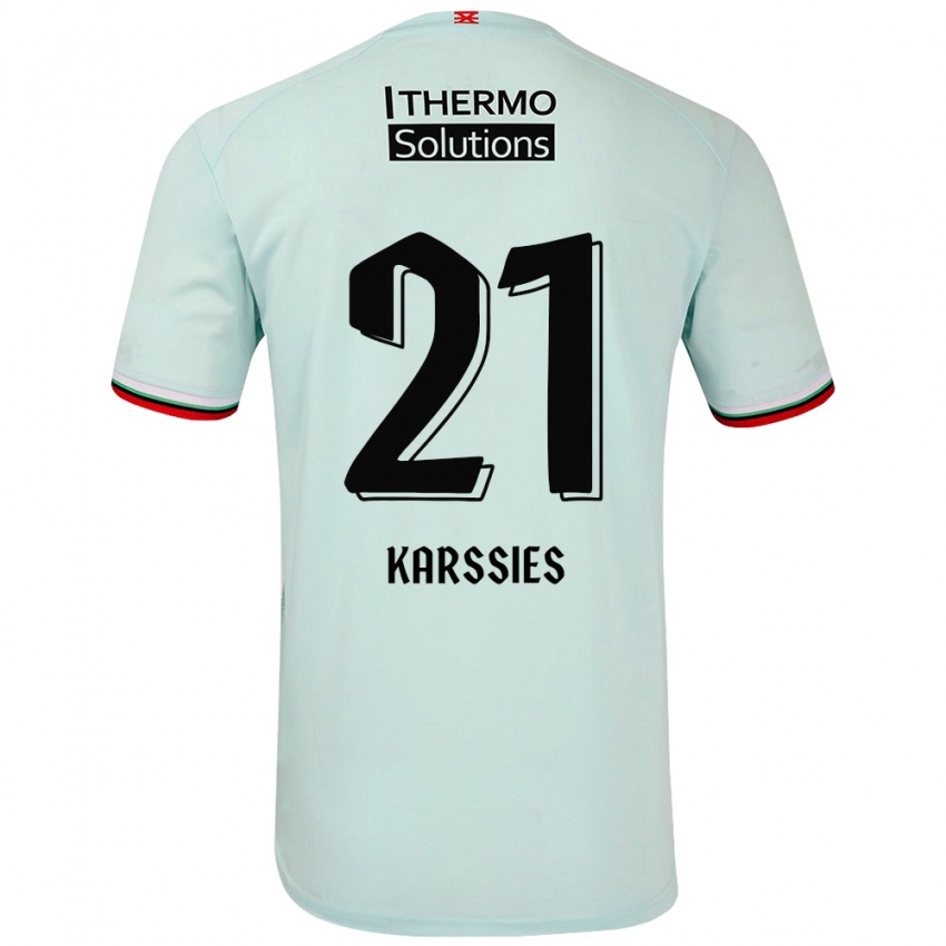 Niño Camiseta Sam Karssies #21 Verde Claro 2ª Equipación 2024/25 La Camisa Perú