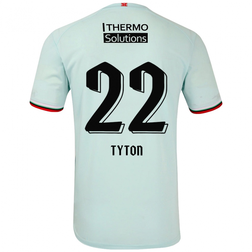 Niño Camiseta Przemyslaw Tyton #22 Verde Claro 2ª Equipación 2024/25 La Camisa Perú