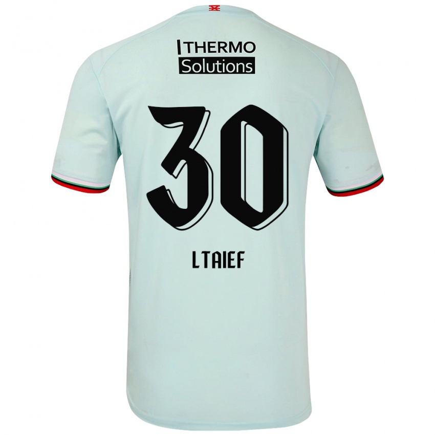 Niño Camiseta Sayfallah Ltaief #30 Verde Claro 2ª Equipación 2024/25 La Camisa Perú