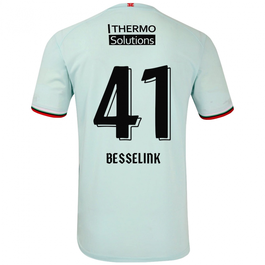 Niño Camiseta Gijs Besselink #41 Verde Claro 2ª Equipación 2024/25 La Camisa Perú