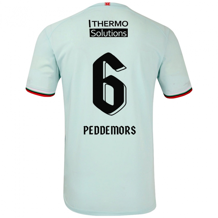 Niño Camiseta Ella Peddemors #6 Verde Claro 2ª Equipación 2024/25 La Camisa Perú