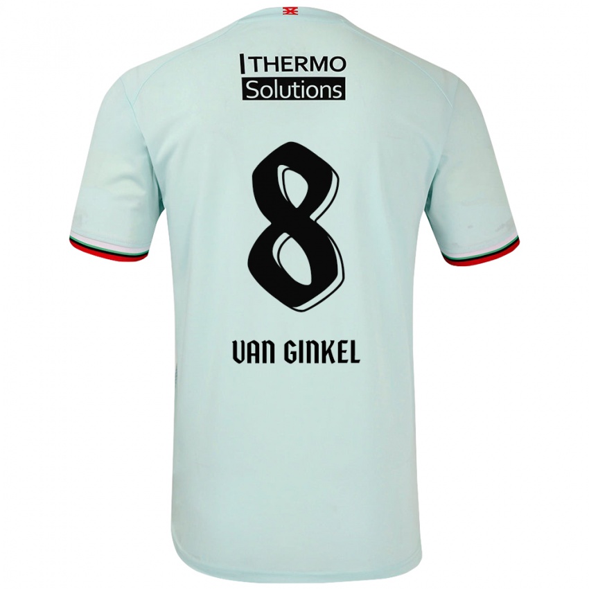 Niño Camiseta Danique Van Ginkel #8 Verde Claro 2ª Equipación 2024/25 La Camisa Perú