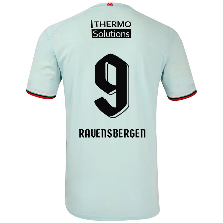 Niño Camiseta Jaimy Ravensbergen #9 Verde Claro 2ª Equipación 2024/25 La Camisa Perú