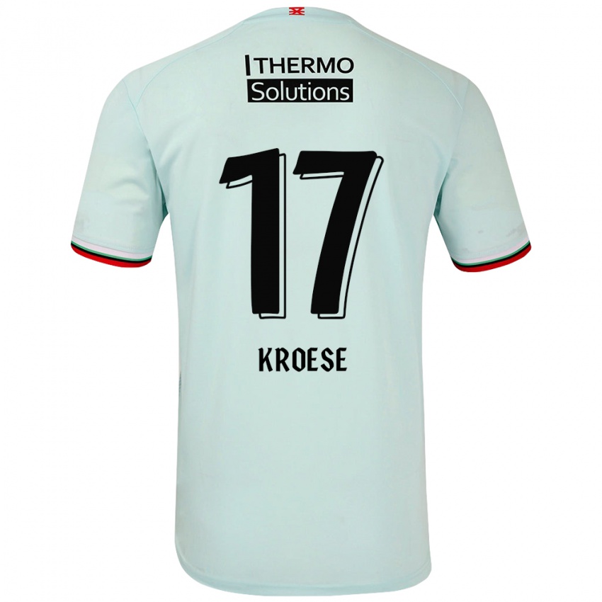 Niño Camiseta Fieke Kroese #17 Verde Claro 2ª Equipación 2024/25 La Camisa Perú