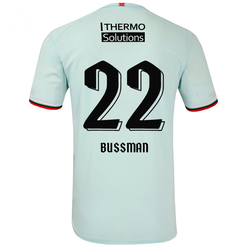 Niño Camiseta Fiene Bussman #22 Verde Claro 2ª Equipación 2024/25 La Camisa Perú