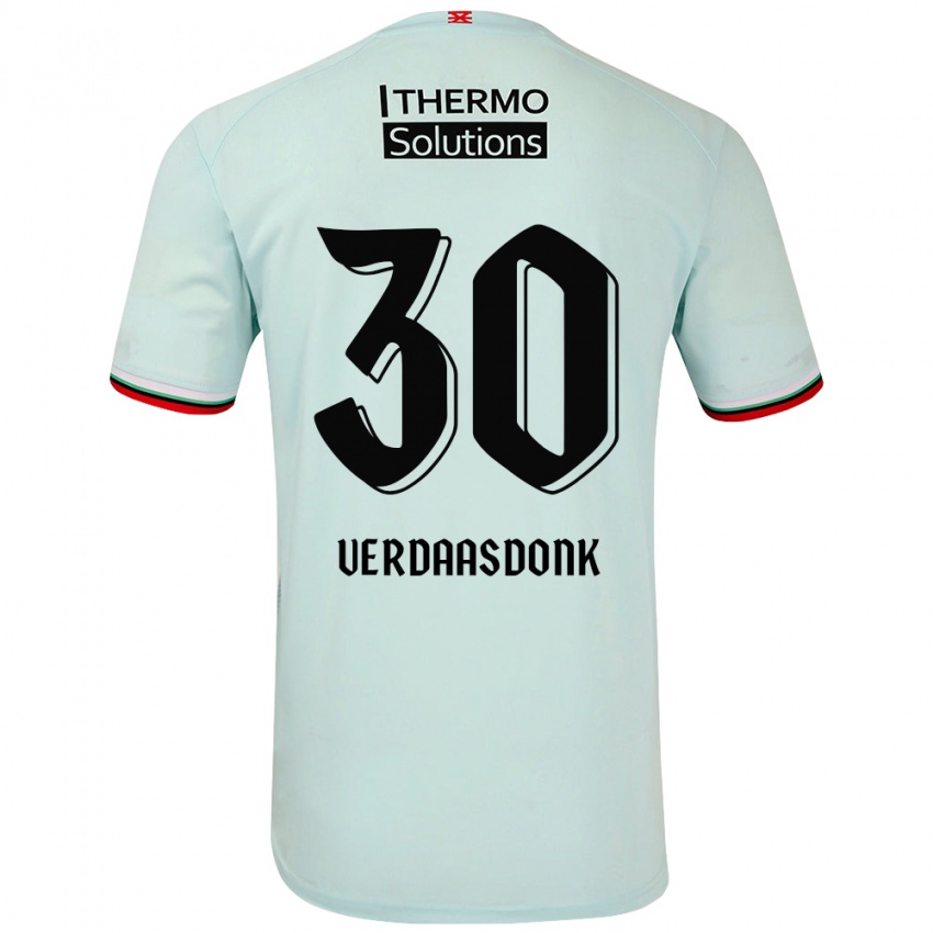 Niño Camiseta Suus Verdaasdonk #30 Verde Claro 2ª Equipación 2024/25 La Camisa Perú