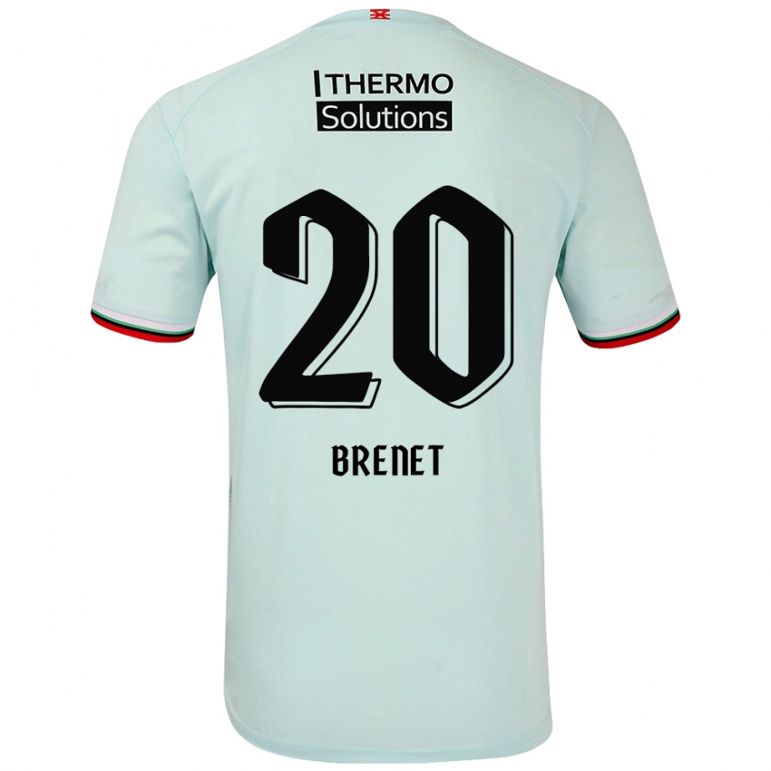 Niño Camiseta Joshua Brenet #20 Verde Claro 2ª Equipación 2024/25 La Camisa Perú