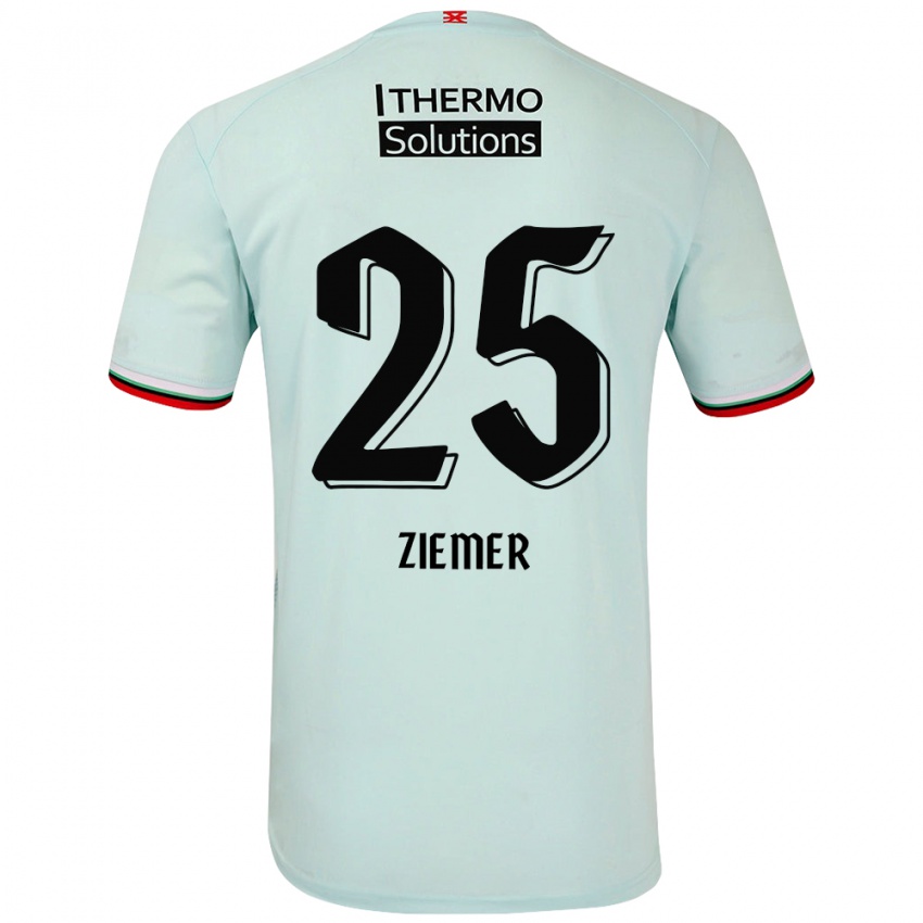 Niño Camiseta Taylor Ziemer #25 Verde Claro 2ª Equipación 2024/25 La Camisa Perú