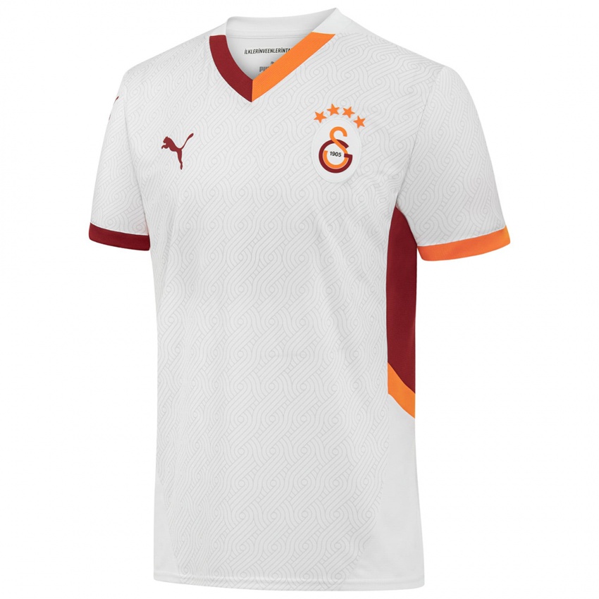 Niño Camiseta Eren Aydın #0 Blanco Amarillo Rojo 2ª Equipación 2024/25 La Camisa Perú