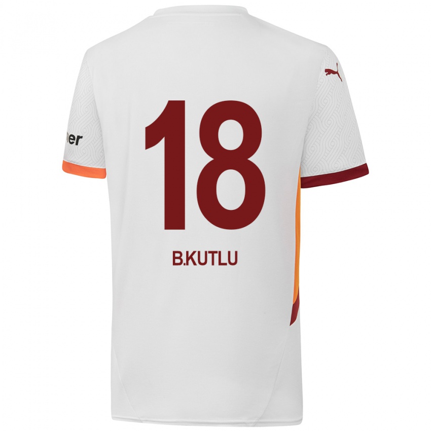 Niño Camiseta Berkan Kutlu #18 Blanco Amarillo Rojo 2ª Equipación 2024/25 La Camisa Perú