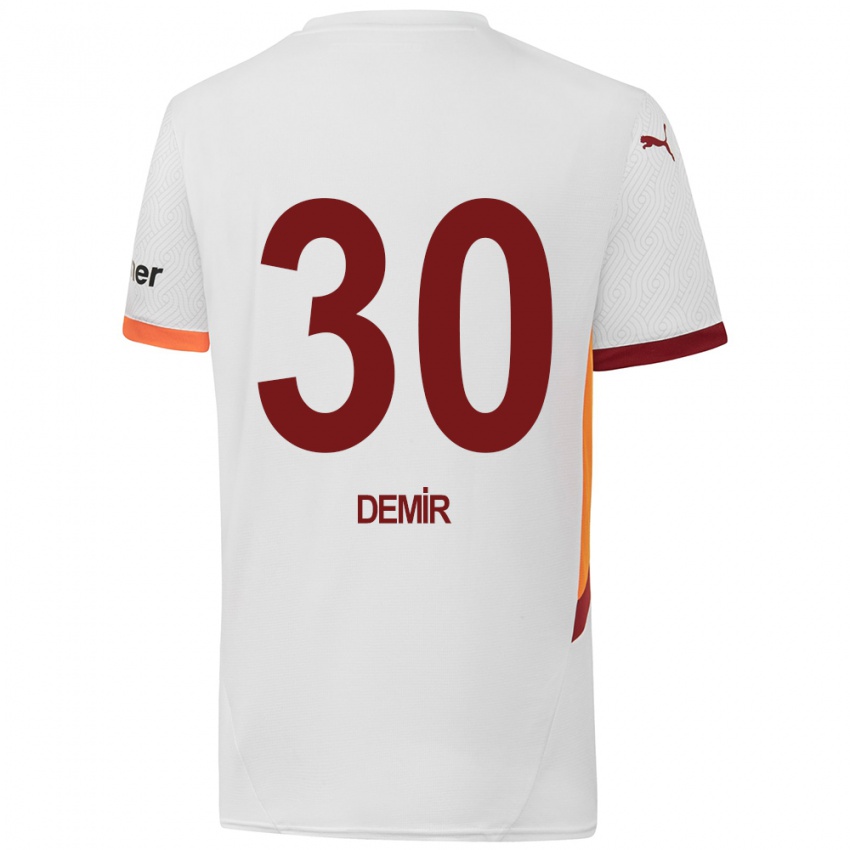 Niño Camiseta Yusuf Demir #30 Blanco Amarillo Rojo 2ª Equipación 2024/25 La Camisa Perú