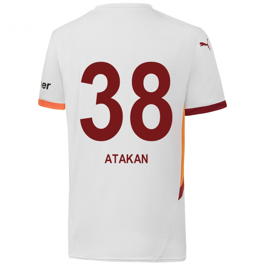 Niño Camiseta Atakan Ordu #38 Blanco Amarillo Rojo 2ª Equipación 2024/25 La Camisa Perú