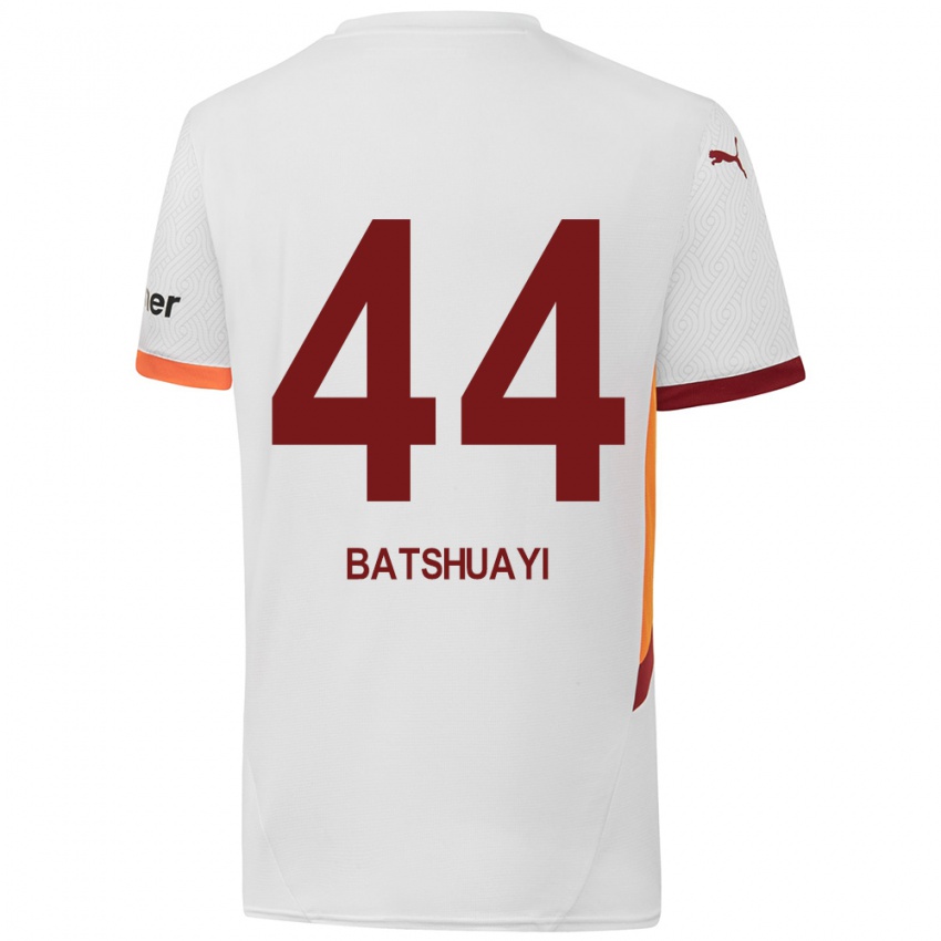 Niño Camiseta Michy Batshuayi #44 Blanco Amarillo Rojo 2ª Equipación 2024/25 La Camisa Perú