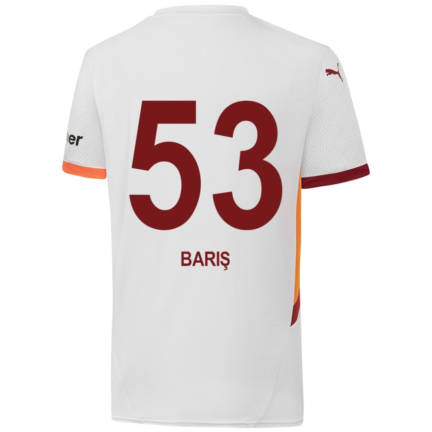 Niño Camiseta Barış Alper Yılmaz #53 Blanco Amarillo Rojo 2ª Equipación 2024/25 La Camisa Perú