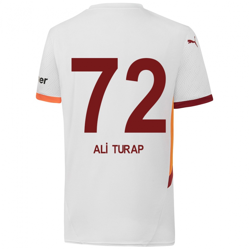 Niño Camiseta Ali Turap Bülbül #72 Blanco Amarillo Rojo 2ª Equipación 2024/25 La Camisa Perú