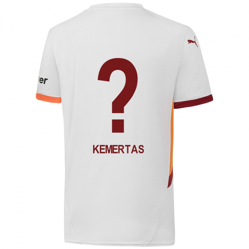 Niño Camiseta Batin Özden Kemertas #0 Blanco Amarillo Rojo 2ª Equipación 2024/25 La Camisa Perú