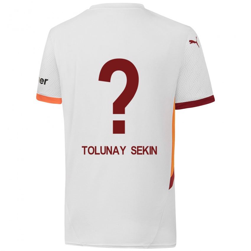 Niño Camiseta Burak Tolunay Sekin #0 Blanco Amarillo Rojo 2ª Equipación 2024/25 La Camisa Perú