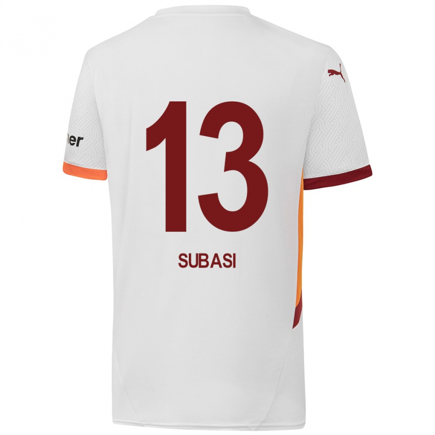 Niño Camiseta Kadir Subasi #13 Blanco Amarillo Rojo 2ª Equipación 2024/25 La Camisa Perú