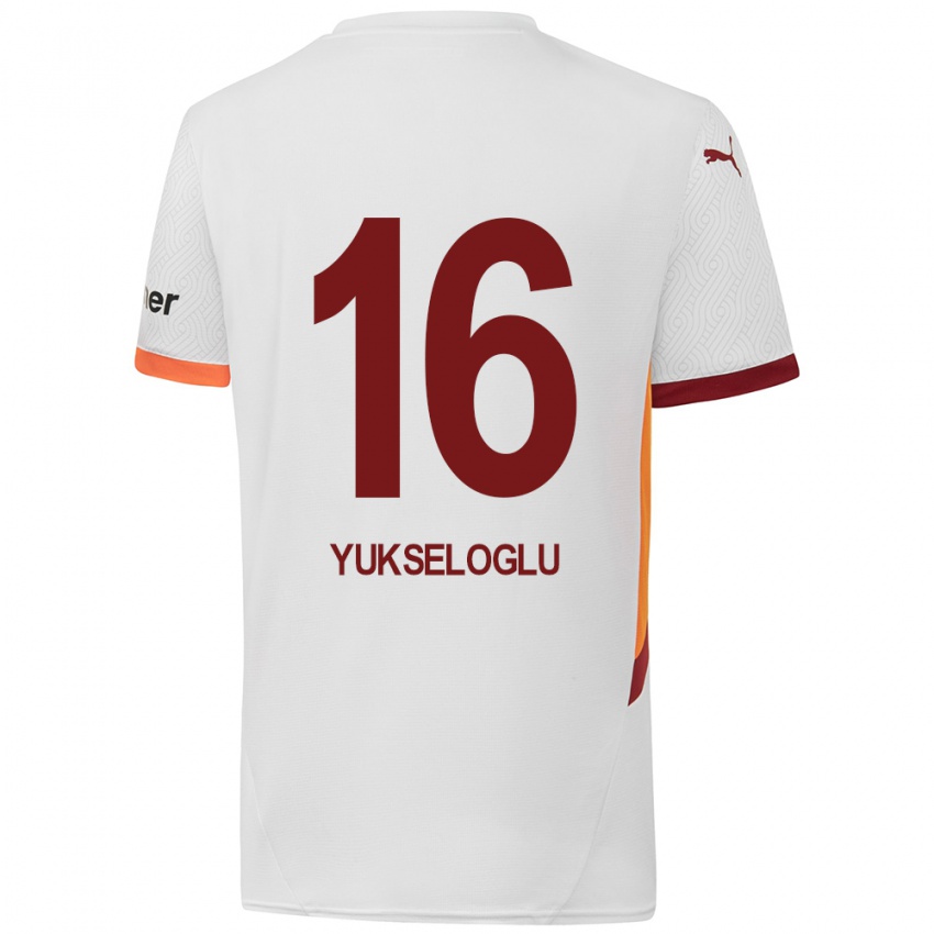 Niño Camiseta Ayaz Yükseloğlu #16 Blanco Amarillo Rojo 2ª Equipación 2024/25 La Camisa Perú