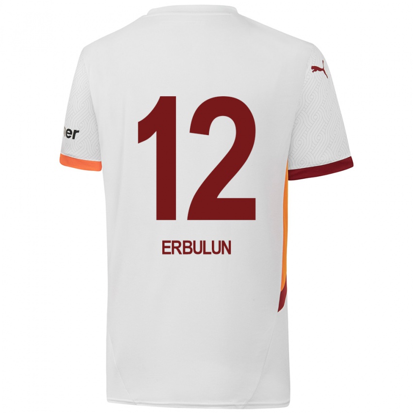 Niño Camiseta Helin Erbulun #12 Blanco Amarillo Rojo 2ª Equipación 2024/25 La Camisa Perú