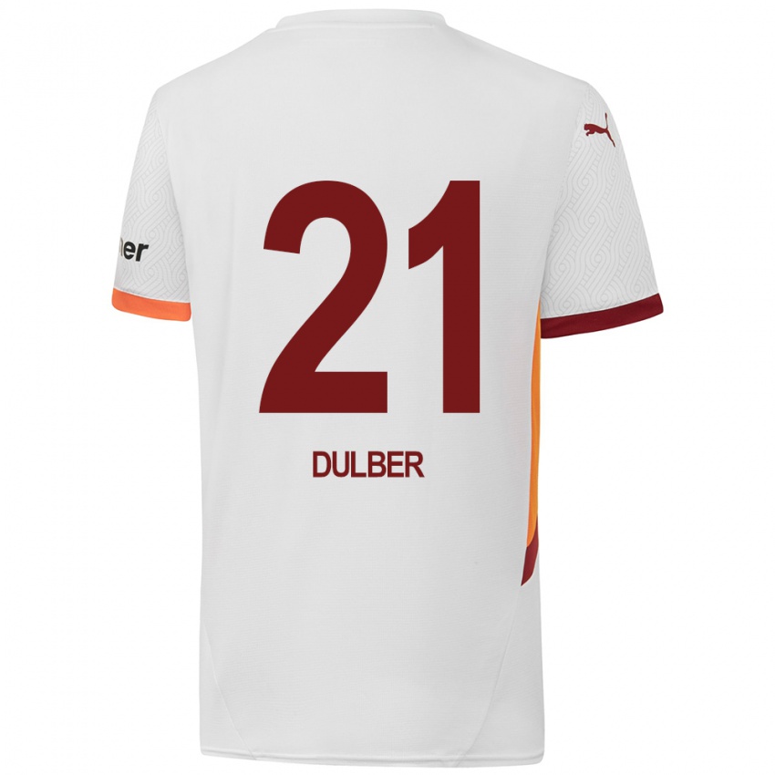 Niño Camiseta Didem Dülber #21 Blanco Amarillo Rojo 2ª Equipación 2024/25 La Camisa Perú