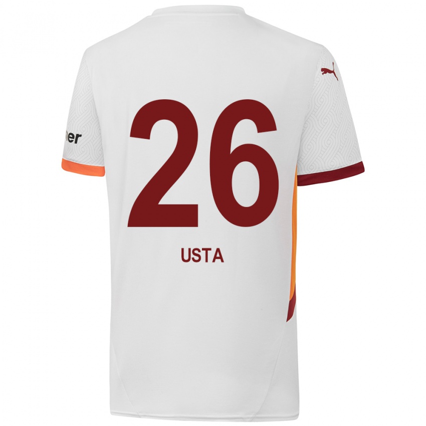 Niño Camiseta Alanur Usta #26 Blanco Amarillo Rojo 2ª Equipación 2024/25 La Camisa Perú