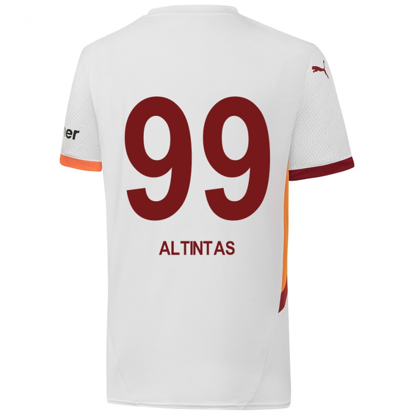 Niño Camiseta Benan Altıntaş #99 Blanco Amarillo Rojo 2ª Equipación 2024/25 La Camisa Perú