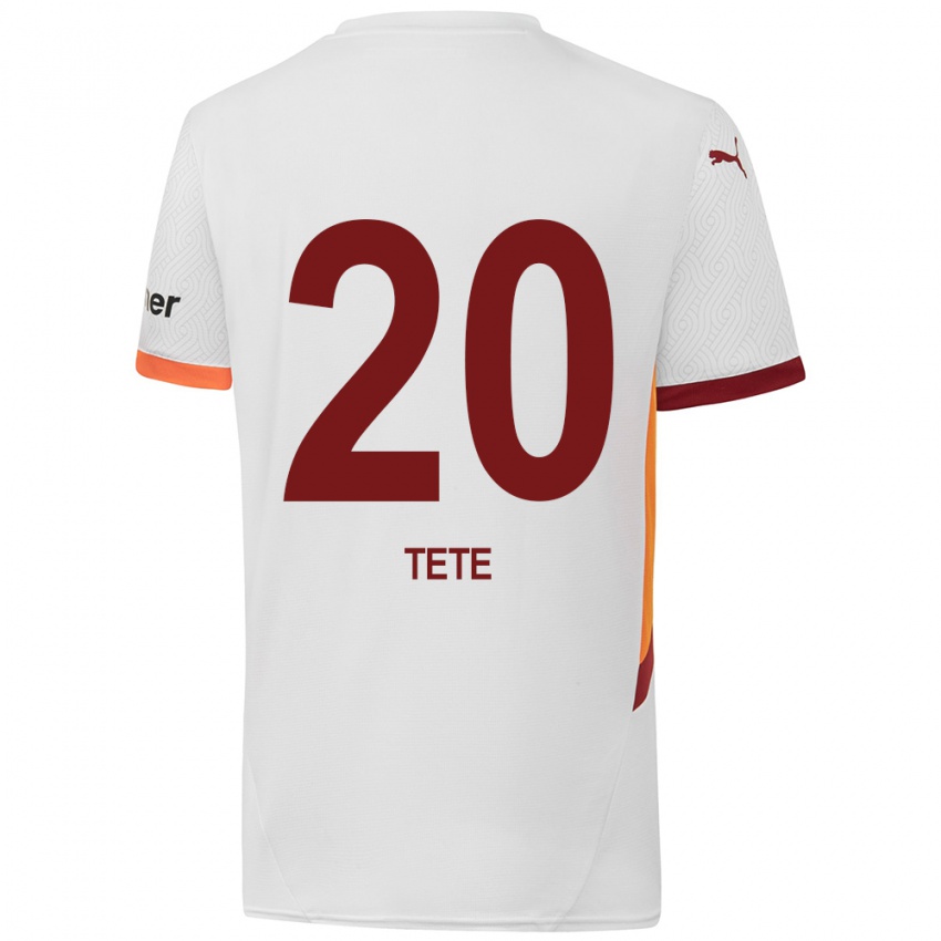 Niño Camiseta Tete #20 Blanco Amarillo Rojo 2ª Equipación 2024/25 La Camisa Perú