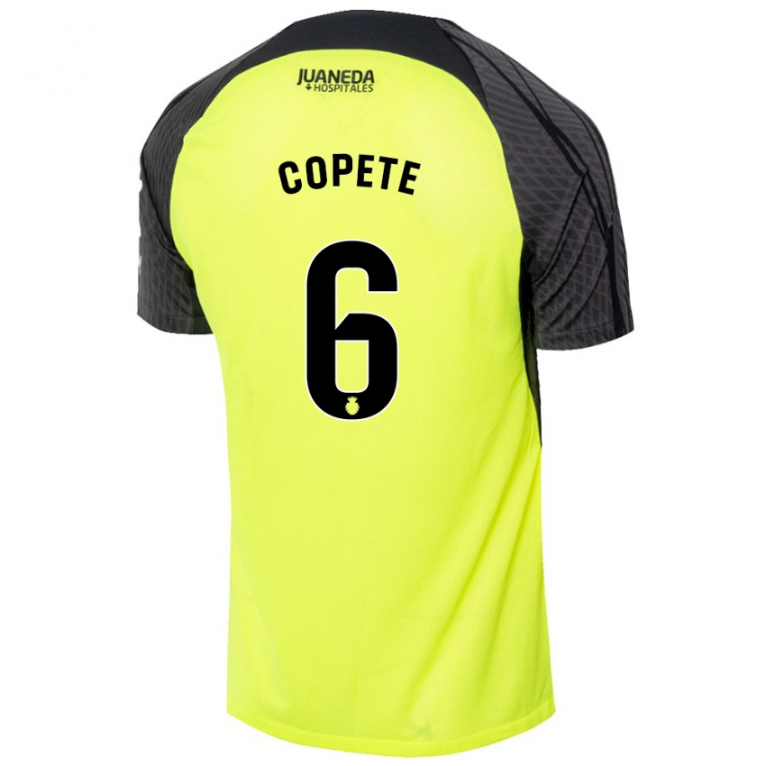 Niño Camiseta José Copete #6 Verde Fluorescente Negro 2ª Equipación 2024/25 La Camisa Perú