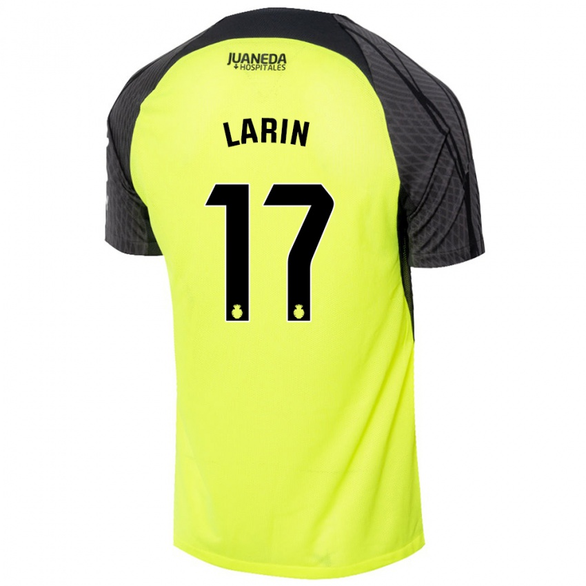 Niño Camiseta Cyle Larin #17 Verde Fluorescente Negro 2ª Equipación 2024/25 La Camisa Perú